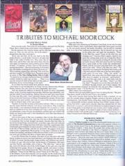 LOCUS #506 & 547 – Science Fiction fanzines – 16 pages on MICHAEL MOORCOCK.