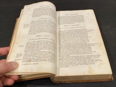 Antique 1835 PUBLIC STATUTE LAWS OF THE STATE OF CONNECTICUT GENERAL ASSEMBLY