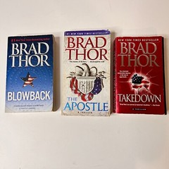 Brad Thor 3 Paperback PB Novels Books Apostle, Takedown, Blowback