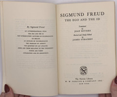 The Ego and the Id by Sigmund Freud, 1962 Norton Library PB Edition, B128