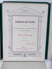 Lang: Kunstreiter und Gaukler, Munchen 1881