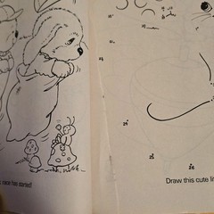 Critter Sitters Activity Coloring Book Vintage 1992 Merrigold 10 Pages Colored