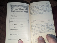 1902 Signed Woman’s Diary Jan 1 through Dec 31 Mattie Whitmer Pennsylvania