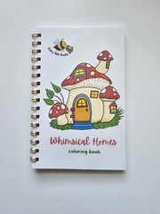 Whimsical Homes Coloring Book 8.5 X 5.5 In A5 Coloring Book For Adults And Kids.