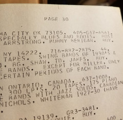 IAJRC Jazz Record Collectors Journal, 1972 Directory of Members, 30 pages