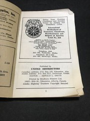 Alaska Highway Trucker Book/Guide 1960 Vintage 168 Pages 6.25” Tall x 4.5” Wide