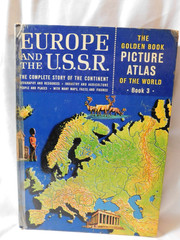 Europe and the U.S.S.R The Golden Book Picture Atlas of the World 1960 Book