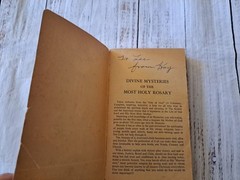 DIVINE MYSTERIES OF MOST HOLY ROSARY By Mary Of Agreda 3rd printing 328 pages