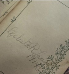 Antique German Forget Me Not Book Miniature 1800s