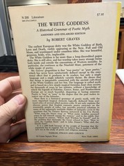 The White Goddess Robert Graves 1983 Amended Enlarged Edition Farrar Straus