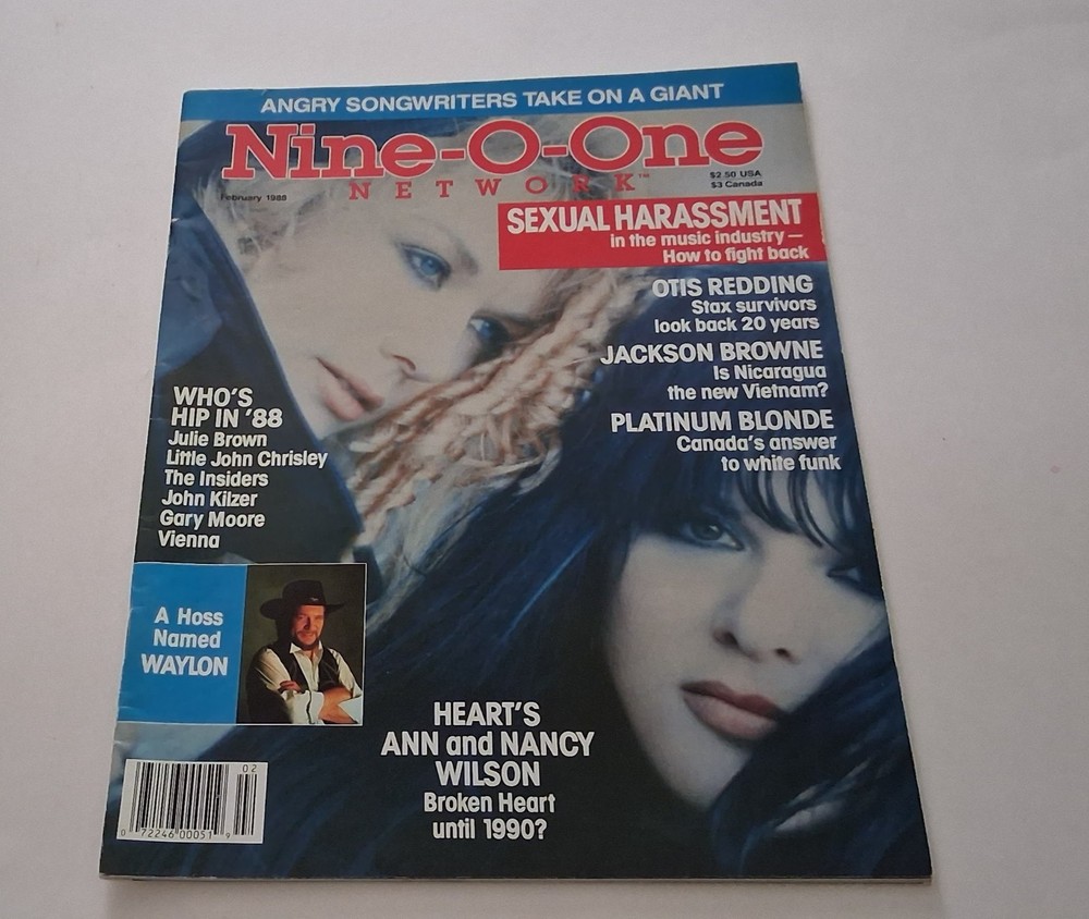 Nine-O-One Network February 1988 Issue 10 Ann, Nancy Wilson, Waylon Jennings