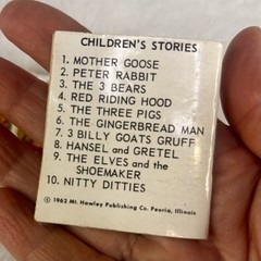 Mt Hawley miniature books lot of 5 Copyright 1962 Fairytales Stories MCM