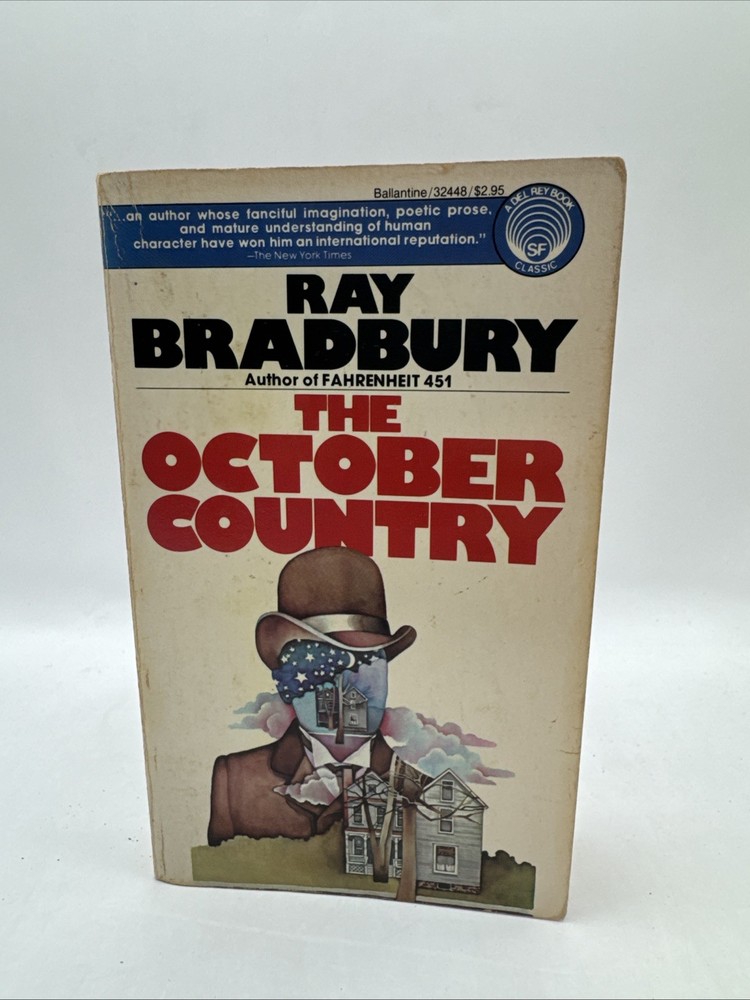 The October Country by Ray Bradbury 1972 Illustrated Horror Del Rey Ballantine