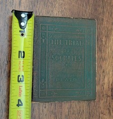 Antique 1st Edition 1921 THE TRIAL OF SOCRATES Plato PB Little Leather Library