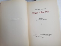 The Letters of Edgar Allan Poe 2 Volume Set Harvard Press w/Slipcase 1948 – READ