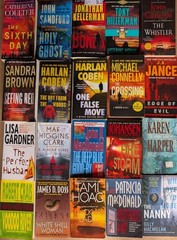 Lot of 18 Suspense Crime Mystery Thriller Fiction Paperback Books Random Mix