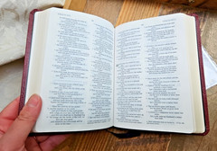 RSV Catholic Edition Bible Oxblood/Black Basket Weave Bonded Leather Oxford