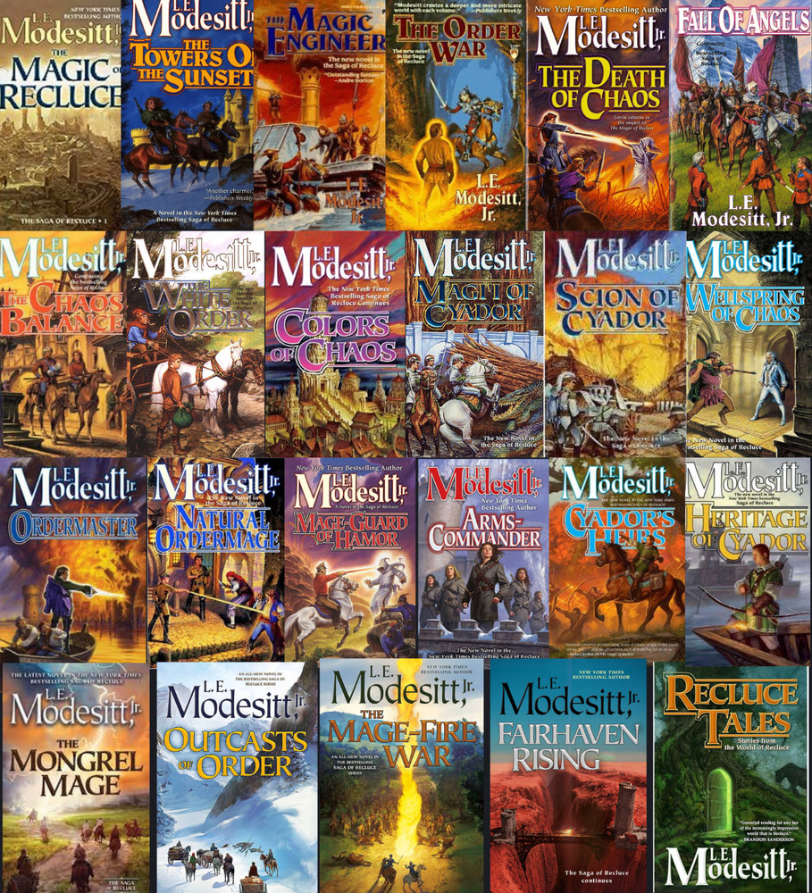 Complete Set Series Lot of 23 Saga of Recluce books by L.E. Modesitt, Jr. Cyador