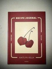 Papier Double Cherry Softcover Spiral Recipe Journal