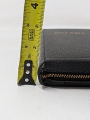 Vintage American Bible Society Holy Bible Leather Zip Zipper Maps 1961 50s 60s