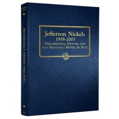 Whitman Blue Classic Album For Jefferson Nickels 1938-2003 Coin Album 9116 New