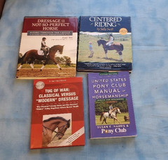 Horse Equestrian Books Riding Training Dressage Horsemanship Lot of Four