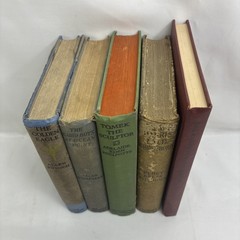 Antique Vintage Hardcover Book Lot 5 Boys Adventure Music 1910s-1940s