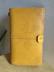 Sunflower Gifts for Women Leather Journal Notebook 7X5 Inches, Refillable Sketch
