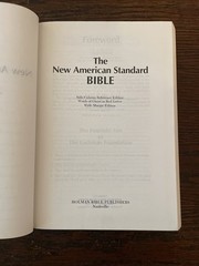 New American Standard Bible Reference Edition 1977 Lockman Foundation