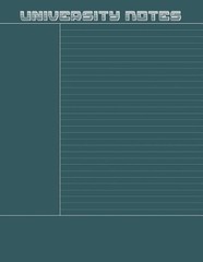 University Notes: 100 pages of Cornell note paper, 8.5×11 in., matte cover by Un