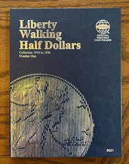 New Whitman #9021 Liberty Walking Half Dollars 50c Coin Folder #1 1916-1936