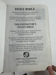 KJV Jimmy Swaggart Expositor’s Study Bible Genuine Leather 2005
