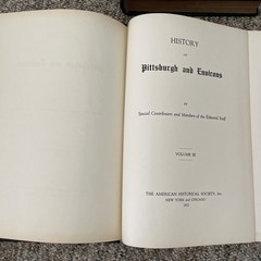 1922 4 Vols. History Of Pittsburgh And Environs – With Biographical Volume