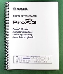 Yamaha ProR3 Instruction Manual: 52 Pages & Protective Covers!