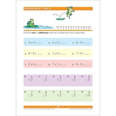 School Zone Addition & Subtraction Workbook Ages 6 to 8, 1st & 2nd Grade Math
