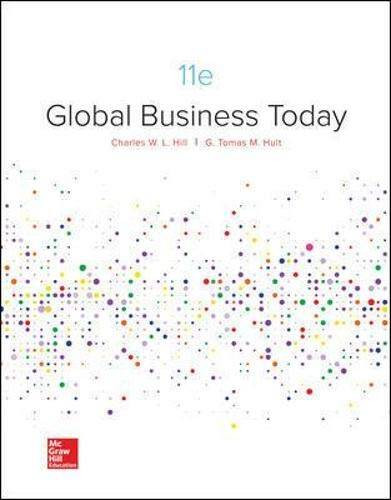 Global Business Today, 11 edition – Hardcover By Hill – VERY GOOD