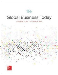 Global Business Today, 11 edition – Hardcover By Hill – VERY GOOD