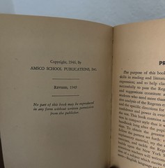 Vintage 1949 Reviewing English Four Years Joseph Bellafiore AMSCO School Book