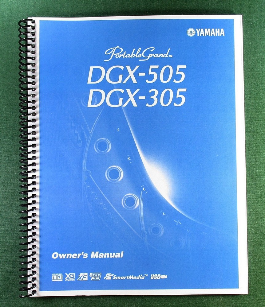 Yamaha DGX-505 DGX 305 Instruction Manual: 112 Pages & Protective Covers!