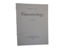 Palaeontology Magazine Volume 13 Part 3, October 1970. Pages 335-510.