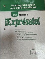 EXPRESATE!: Reading Strategies And Skills Handbook,HOLT SPANISH 3