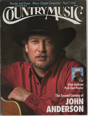 Country Music Magazine July/August 1993 John Anderson Alan Jackson Poster