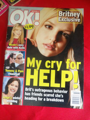 OK ! magazine lot of 3 , Britney , Jennifer , Tom & Kate 2006 issues