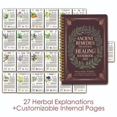 ANCIENT REMEDIES THE NATURAL HEALING HANDBOOK SPIRAL-BOUND GUIDE Notebook