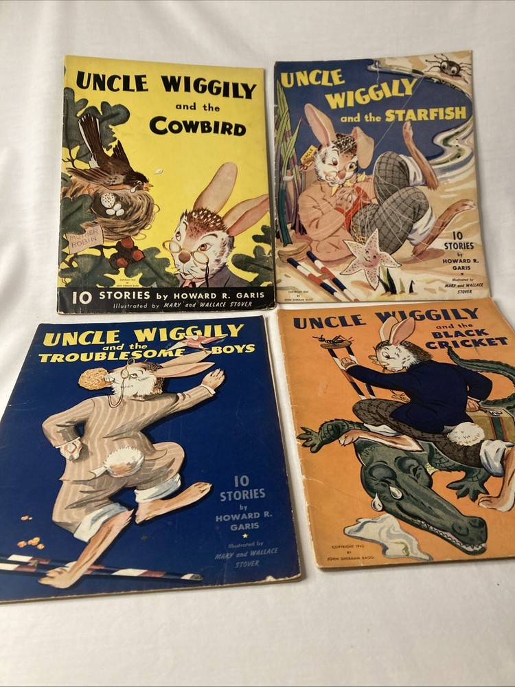 Uncle Wiggily Magazines Lot Of 4- 8.5 x 11 inches 10 Stories 1943