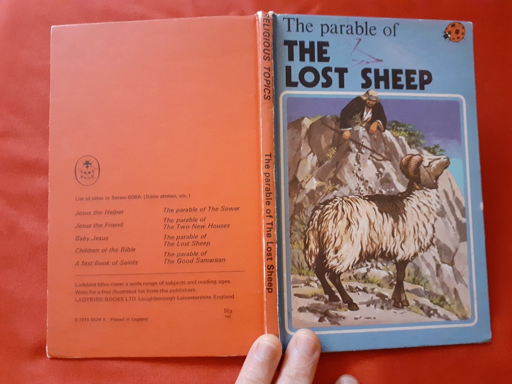 VINTAGE LADYBIRD BOOK THE PARABLE OF THE LOST SHEEP – 606A – 1978 – BIBLE STORY
