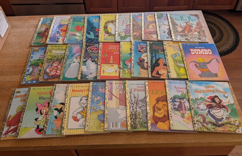 Lot of 30 Little Golden Books – 1990’s