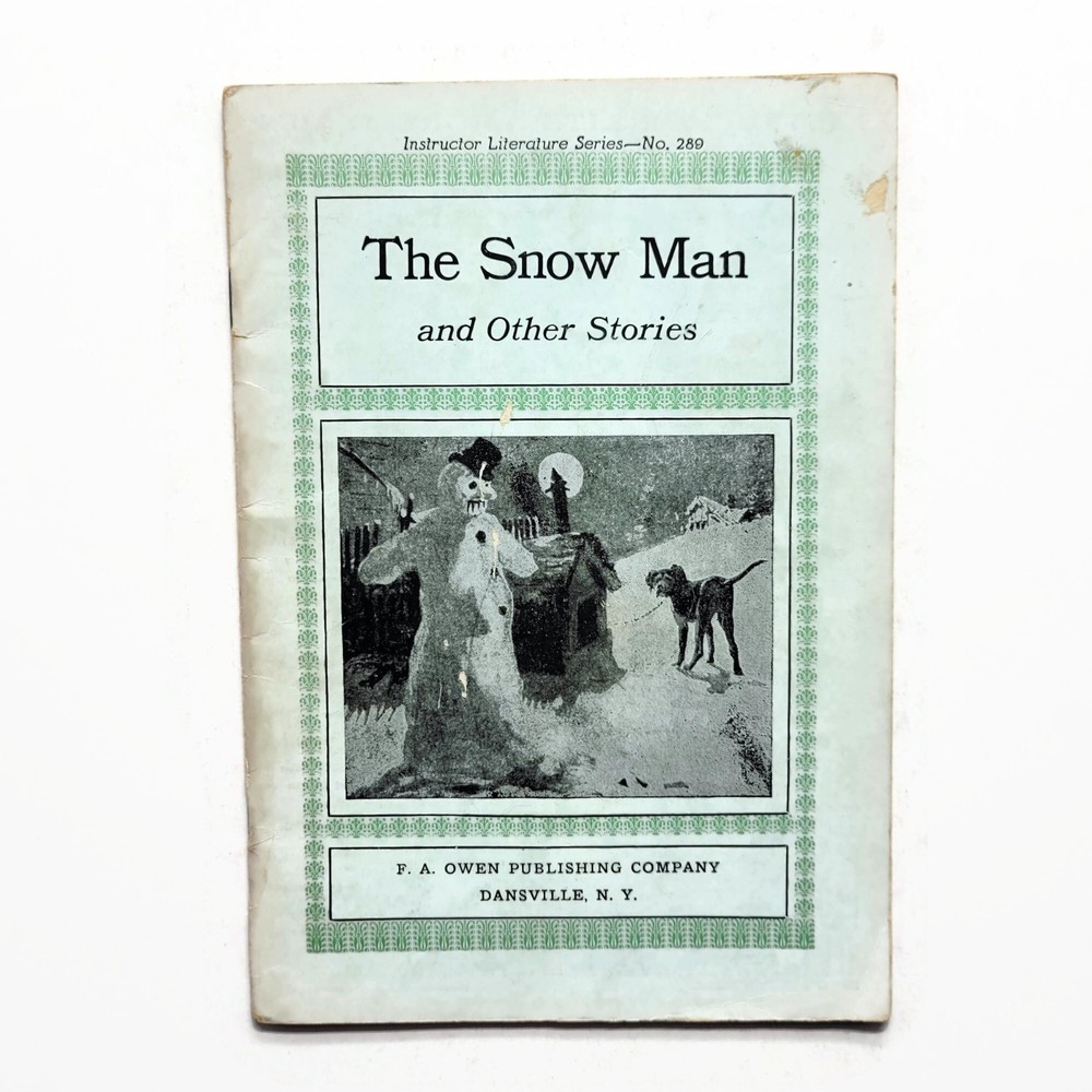 Antique 1910s The Snow Man And Other Stories: Little Match Girl, Little Thumb…