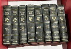 Harvard Classics Shelf of Fiction 1917 PF Collier 8 Vols Vtg Books