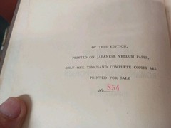 Lot Of 3 Vintage Books, Numbered, Collectible